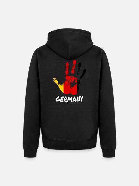 Germany - Unisex Premium Bio Zip Hoodie - Schwarz