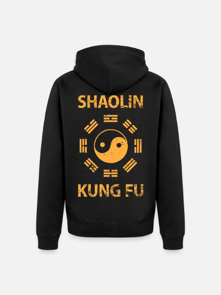 Shaolin Kung Fu - Unisex Premium Organic Zip Hoodie - black