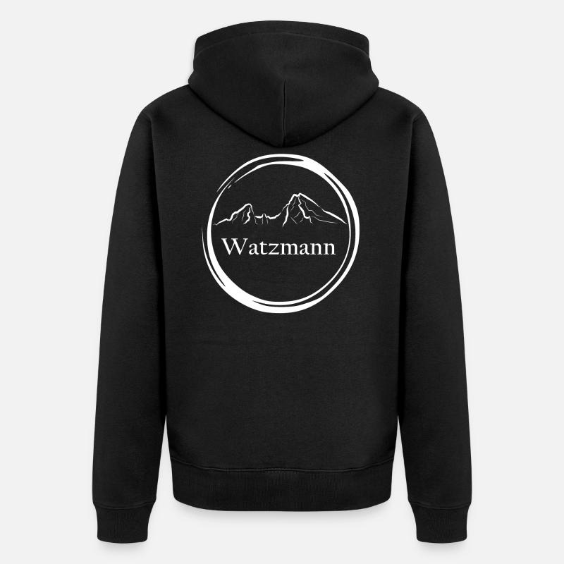 Berg Watzmann - Veste à capuche bio Premium Unisexe - noir