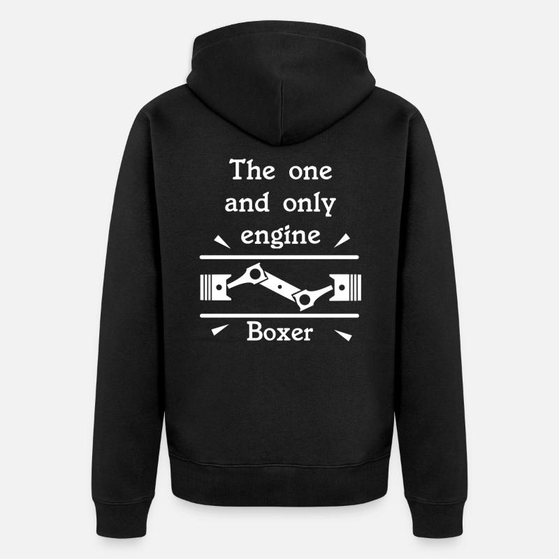 Boxer one and only - Unisex Premium Bio Zip Hoodie - undefined