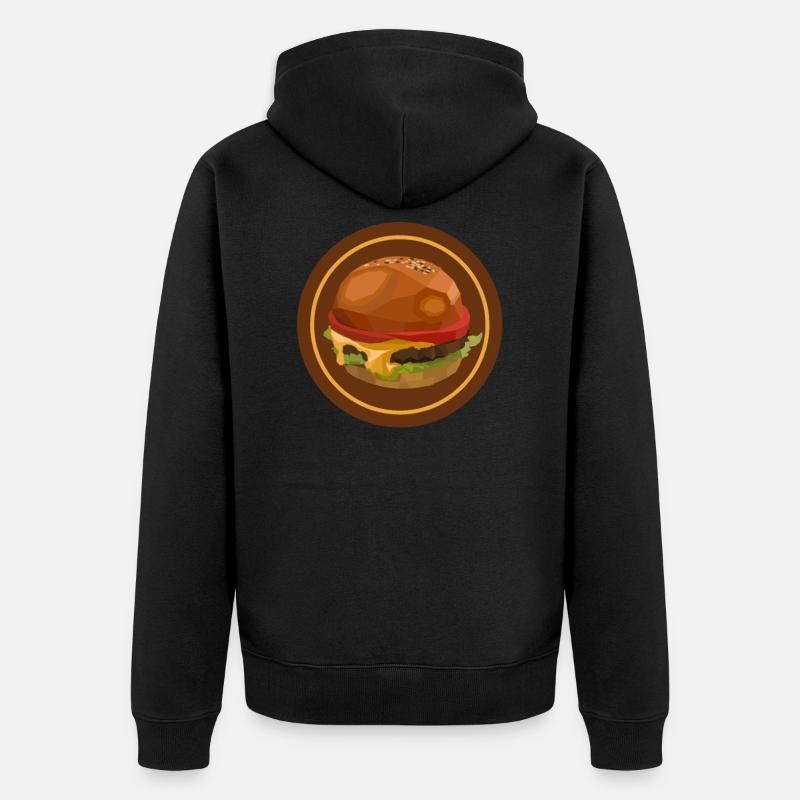 Burger - Veste à capuche bio Premium Unisexe - noir