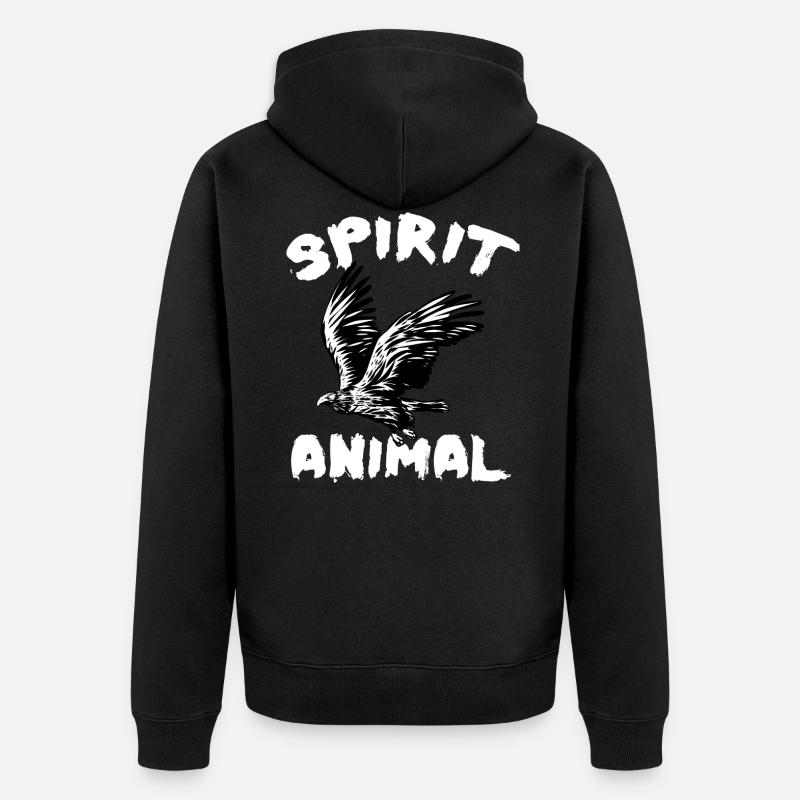 HAWK - Veste à capuche bio Premium Unisexe - noir