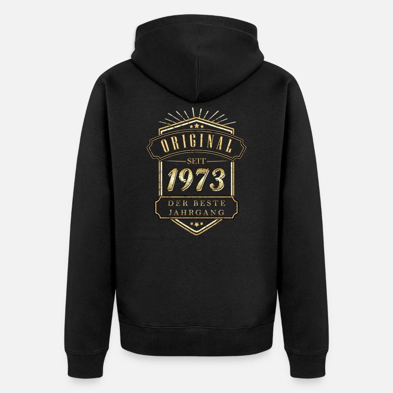 Le meilleur millésime 1973 - Veste à capuche bio Premium Unisexe - noir