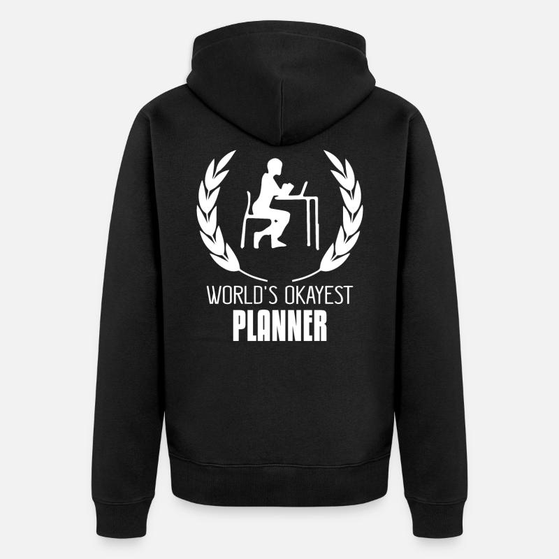 planner - Veste à capuche bio Premium Unisexe - noir