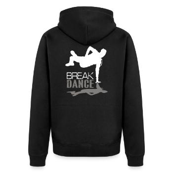 Breakdance - Veste à capuche bio Premium Unisexe - noir - Dos - Nico (187cm)