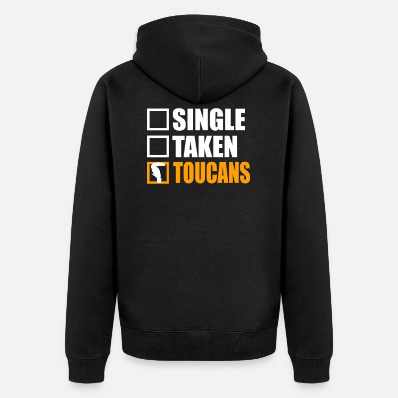 toucan, toucans, toucanet - Veste à capuche bio Premium Unisexe - noir