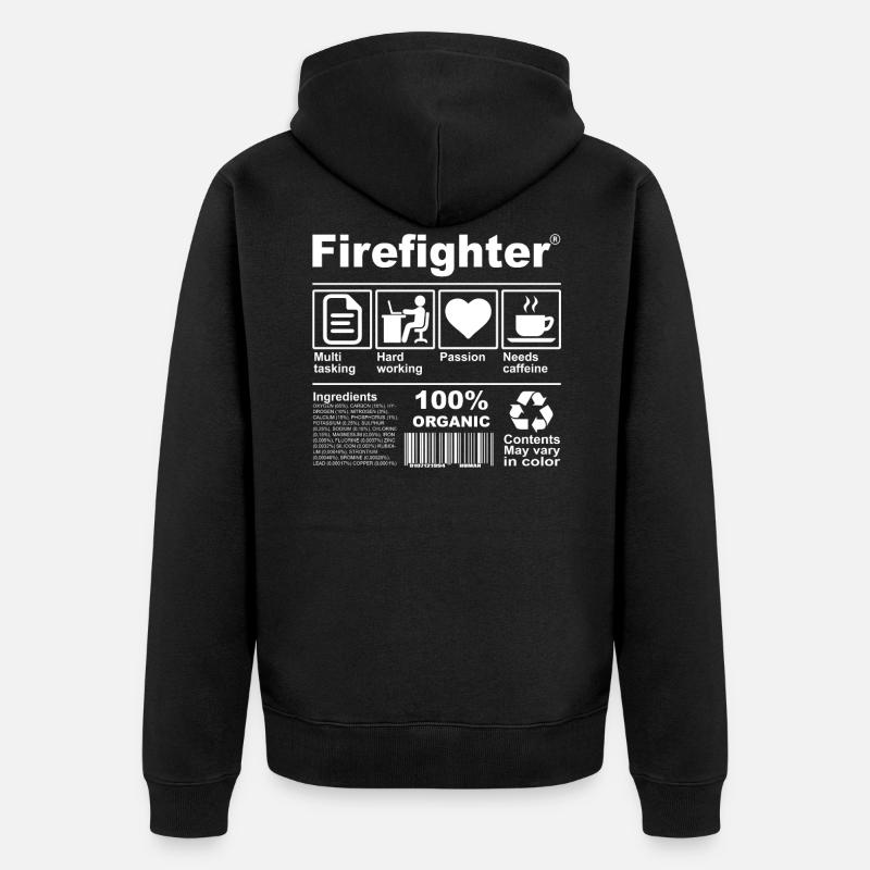 Firefighter - Veste à capuche bio Premium Unisexe - noir