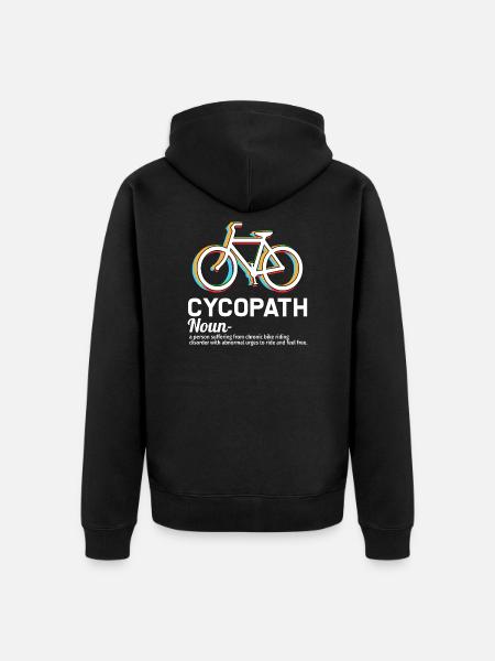 Balade à vélo drôle - Veste à capuche bio Premium Unisexe - noir