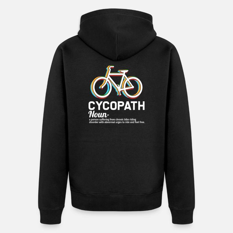 Balade à vélo drôle - Veste à capuche bio Premium Unisexe - noir