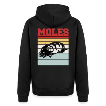 MOLES - Veste à capuche bio Premium Unisexe - noir - Dos - Nico (187cm)