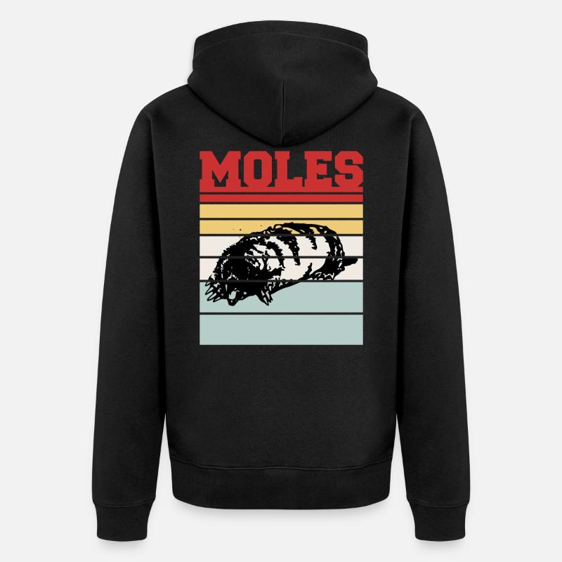 MOLES - Veste à capuche bio Premium Unisexe - noir