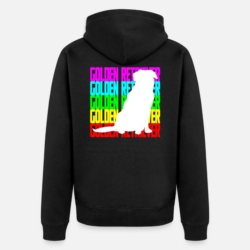 GOLDEN RETRIEVER POISONS - Veste à capuche bio Premium Unisexe - noir