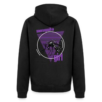 Mosquitos, Culicidae, Moskito For Mosquito Girls - Unisex Premium Bio Zip Hoodie - Schwarz - Hinten - Nico (187cm)