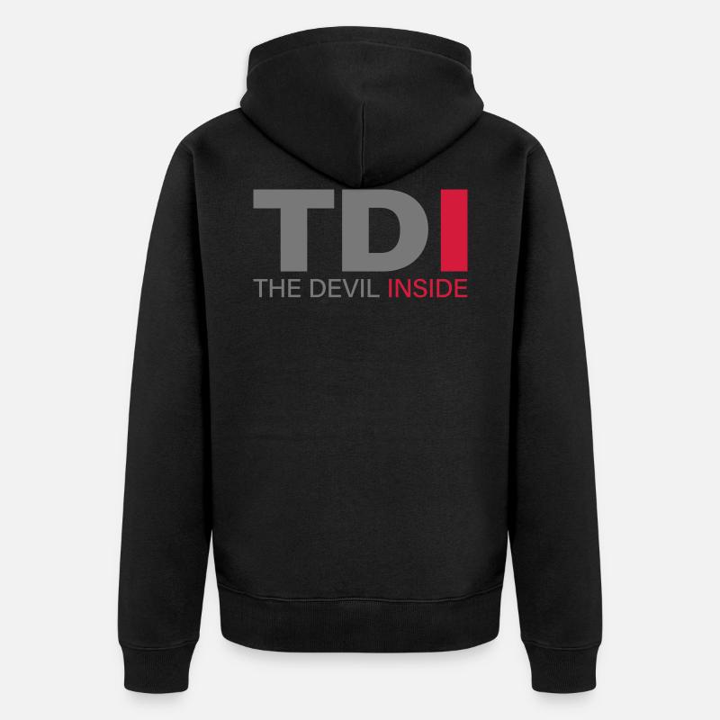 TDI The Devil inside - Veste à capuche bio Premium Unisexe - noir