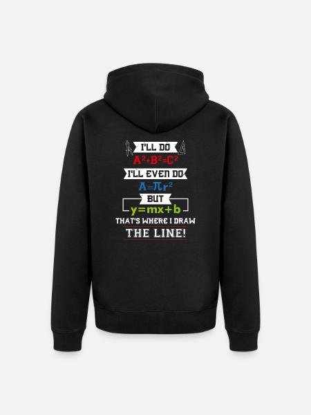 Math Math Teacher Gifts - Unisex Premium Organic Zip Hoodie - black