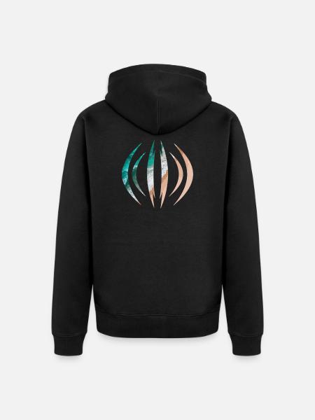 mer - Veste à capuche bio Premium Unisexe - noir