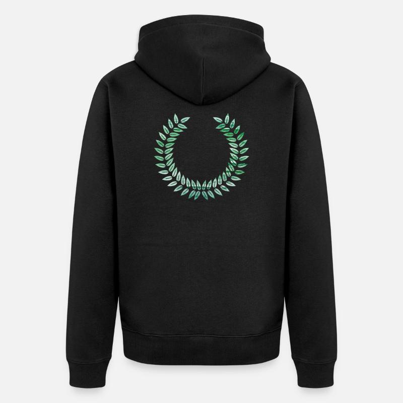 couronne - Veste à capuche bio Premium Unisexe - noir