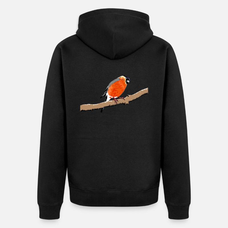 Bouvreuil / Bouvreuil - Veste à capuche bio Premium Unisexe - noir