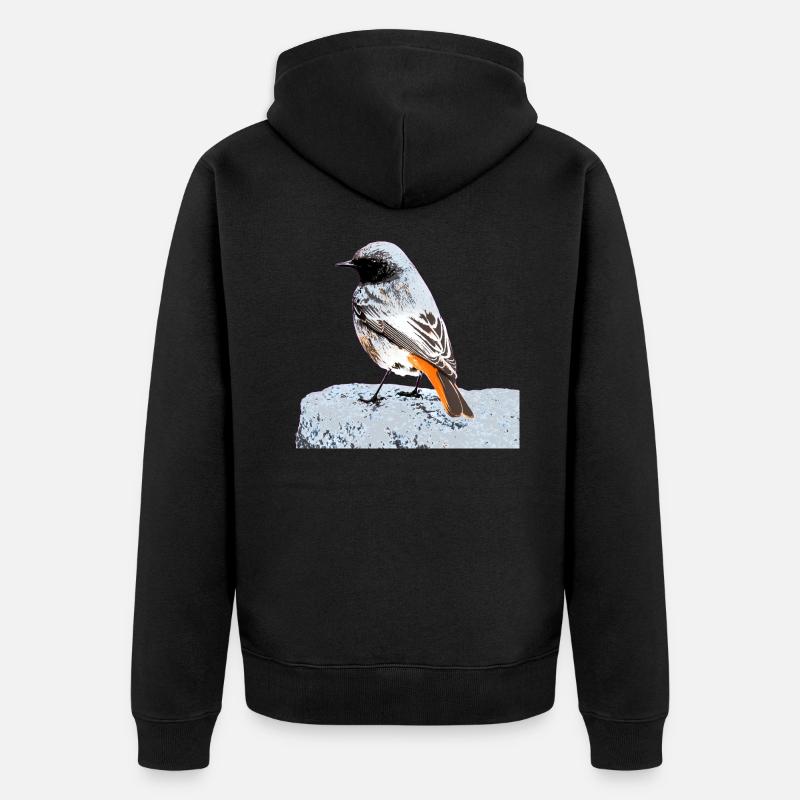 Queue rouge maison - Veste à capuche bio Premium Unisexe - noir