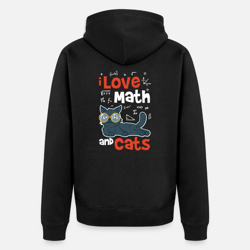 Mathématiques - Veste à capuche bio Premium Unisexe - noir