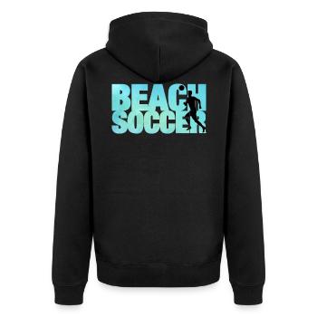 Cadeau de sport de football de plage de football de plage - Veste à capuche bio Premium Unisexe - noir - Dos - Nico (187cm)