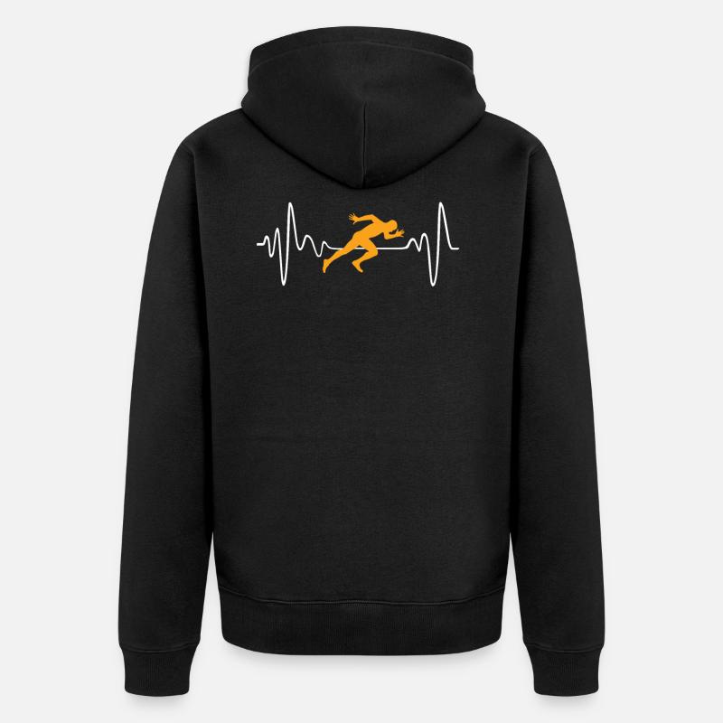 Sprinter - Unisex Premium Bio Zip Hoodie - Schwarz