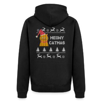 Ugly Animals - Unisex Premium Organic Zip Hoodie - black - Back - Nico (187cm)