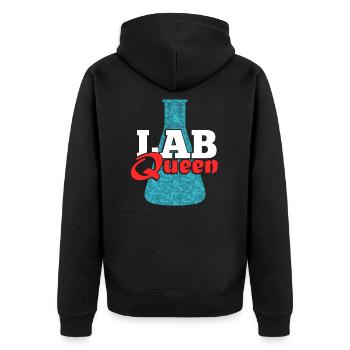 Lab Queen Labor Chemistry Science Chemistry - Veste à capuche bio Premium Unisexe - noir - Dos - Nico (187cm)