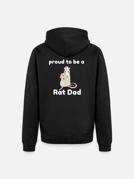 Papa rat - Veste à capuche bio Premium Unisexe - noir