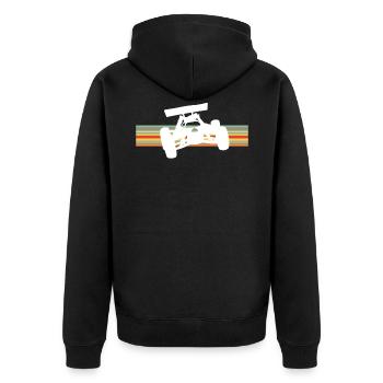RC Auto Car Modellauto Modellbau Retro Geschenk - Unisex Premium Bio Zip Hoodie - Schwarz - Hinten - Nico (187cm)