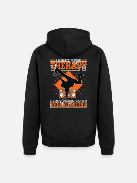 Idée cadeau breakdance breakdancer breakdance - Veste à capuche bio Premium Unisexe - noir