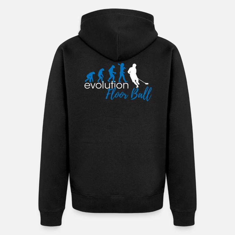 FloorBall Evolution - Veste à capuche bio Premium Unisexe - noir