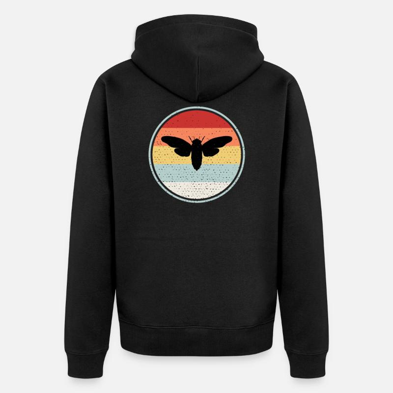 Cigale - Veste à capuche bio Premium Unisexe - noir