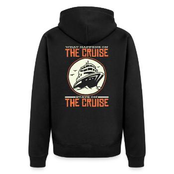 Bateau de croisière cadeau - Veste à capuche bio Premium Unisexe - noir - Dos - Nico (187cm)