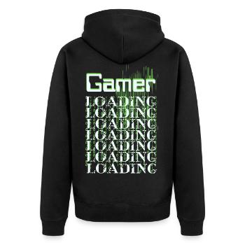 Gamer Matrix - Veste à capuche bio Premium Unisexe - noir - Dos - Nico (187cm)