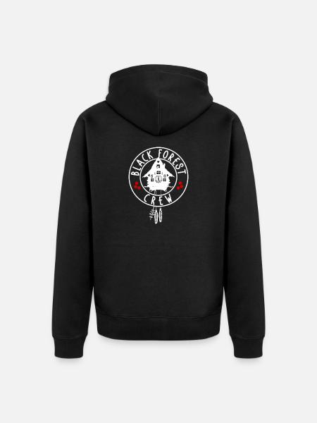 Black Forest Crew - Unisex Premium Organic Zip Hoodie - black
