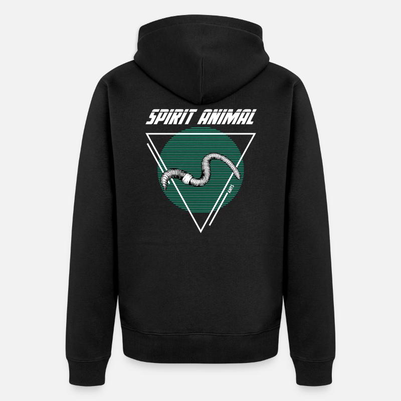 Worm - Veste à capuche bio Premium Unisexe - noir