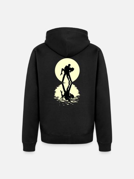 Tango Moon - Veste à capuche bio Premium Unisexe - noir