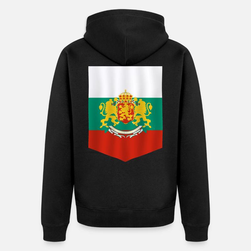 Bulgarie - Veste à capuche bio Premium Unisexe - noir