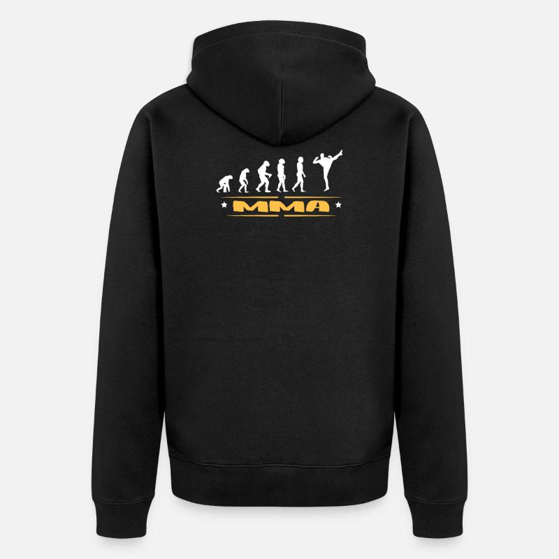 EVOLUTION MMA - Unisex Premium Bio Zip Hoodie - Schwarz