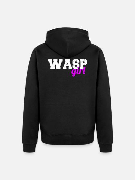 Wasp girl - Unisex Premium Organic Zip Hoodie - black