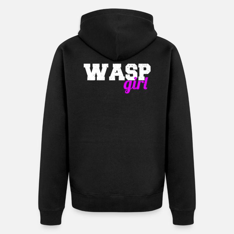 Wasp girl - Veste à capuche bio Premium Unisexe - noir