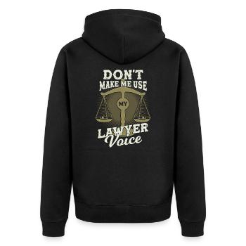 Drôle avocat job profession avocat cadeau - Veste à capuche bio Premium Unisexe - noir - Dos - Nico (187cm)