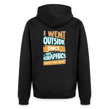 Gamer PC Pc Computerspieler Cadeau - Veste à capuche bio Premium Unisexe - noir - Dos - Nico (187cm)