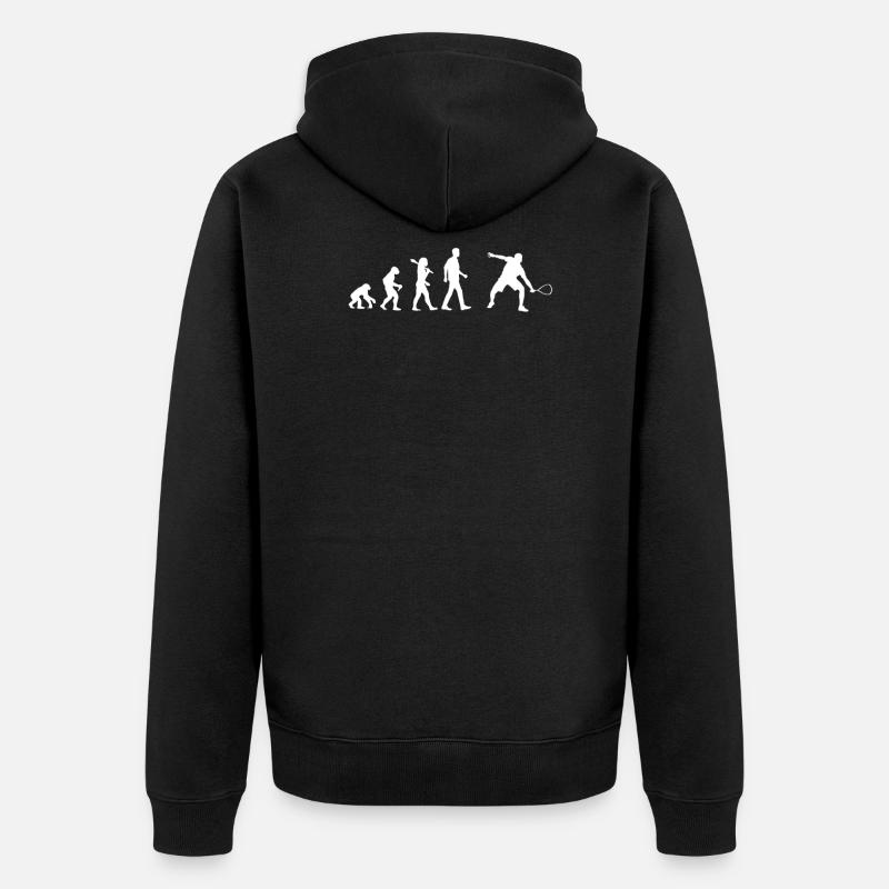Squash - Unisex Premium Bio Zip Hoodie - Schwarz