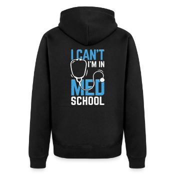 Médecine Étudiant Étudiant En Médecine Cadeau - Veste à capuche bio Premium Unisexe - noir - Dos - Nico (187cm)