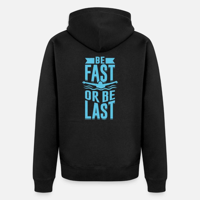 Natation Natation nageur cadeau - Veste à capuche bio Premium Unisexe - noir