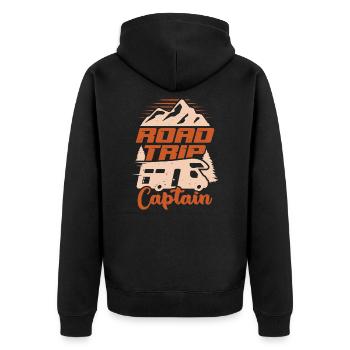 Camping-car Roadtrip Camper cadeau - Veste à capuche bio Premium Unisexe - noir - Dos - Nico (187cm)