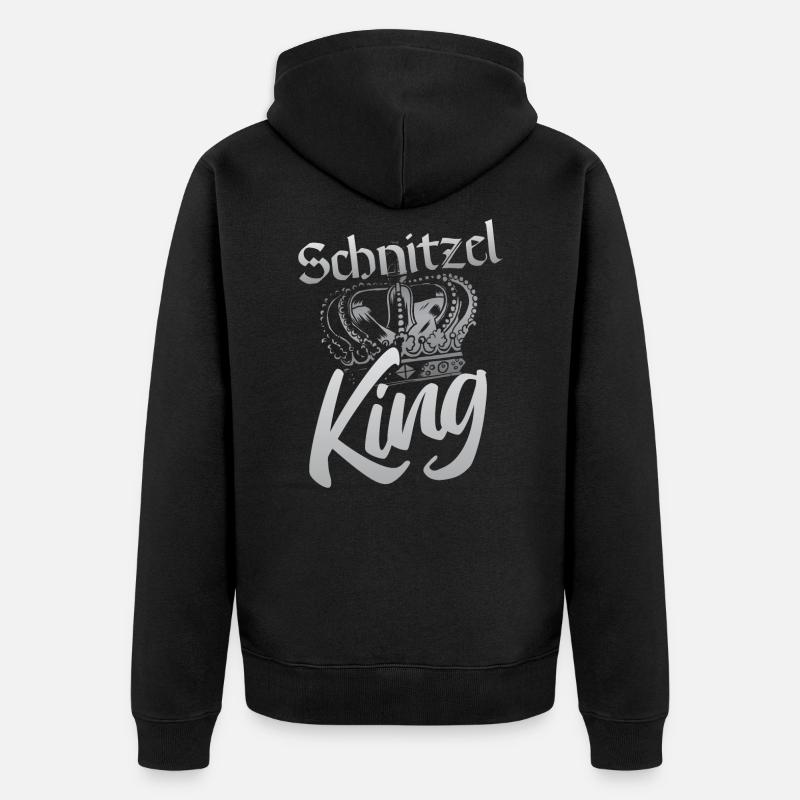 Schnitzel King - Unisex Premium Bio Zip Hoodie - Schwarz