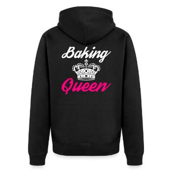 Baking Queen - Veste à capuche bio Premium Unisexe - noir - Dos - Nico (187cm)